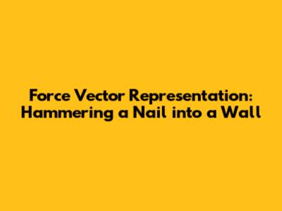 Force Vector Representation: Hammering a Nail into a Wall