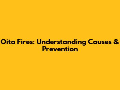 Oita Fires: Understanding Causes & Prevention