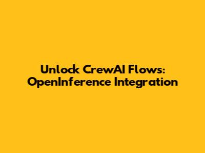 Unlock CrewAI Flows: OpenInference Integration
