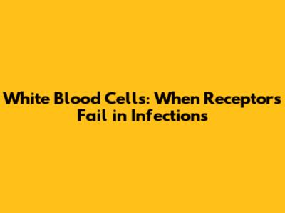 White Blood Cells: When Receptors Fail in Infections